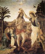 Andrea del Verrocchio The Baptism of Christ oil painting reproduction